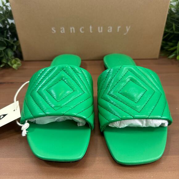 Sanctuary Women's Culture Quilted Slide Sandal In Jelly Bean Size 10 - Picture 4 of 9